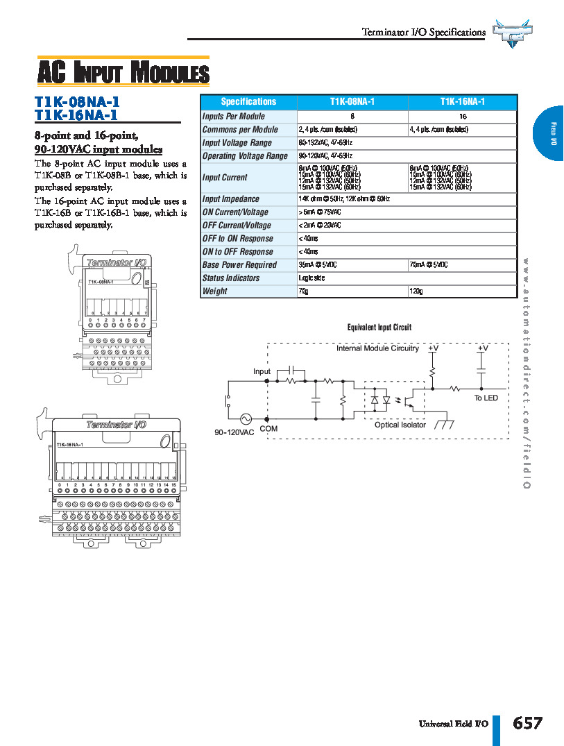 First Page Image of T1K-16NA-1 Termination IO Module Data Sheet.pdf